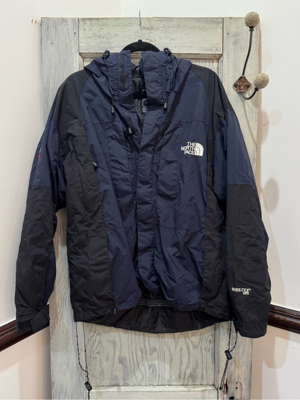 Vintage The North Face Summit Series Jacket Mens Med Blue Gore-Tex Parka Hooded